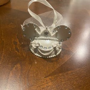Disney Ornament - Just Married Bride Hat